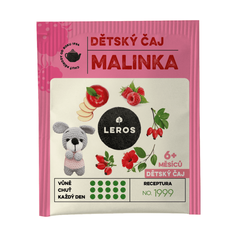 LEROS Dětský čaj Malinka 20x2 g