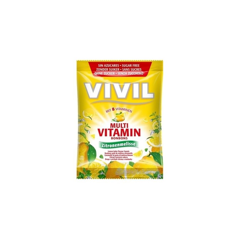 VIVIL Multivitamín citrón meduňka bez cukru 80 g