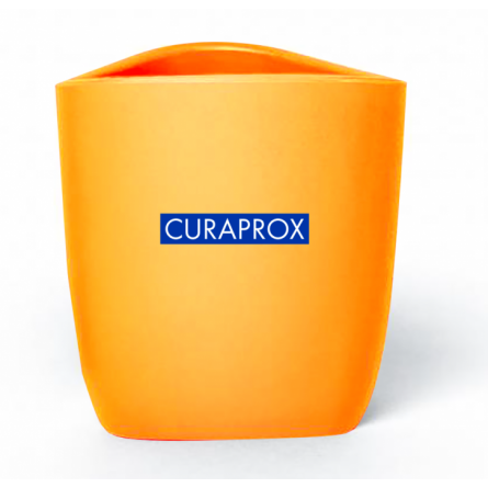 CURAPROX Kelímek na dětský kartáček/pastu oranžový 1 ks