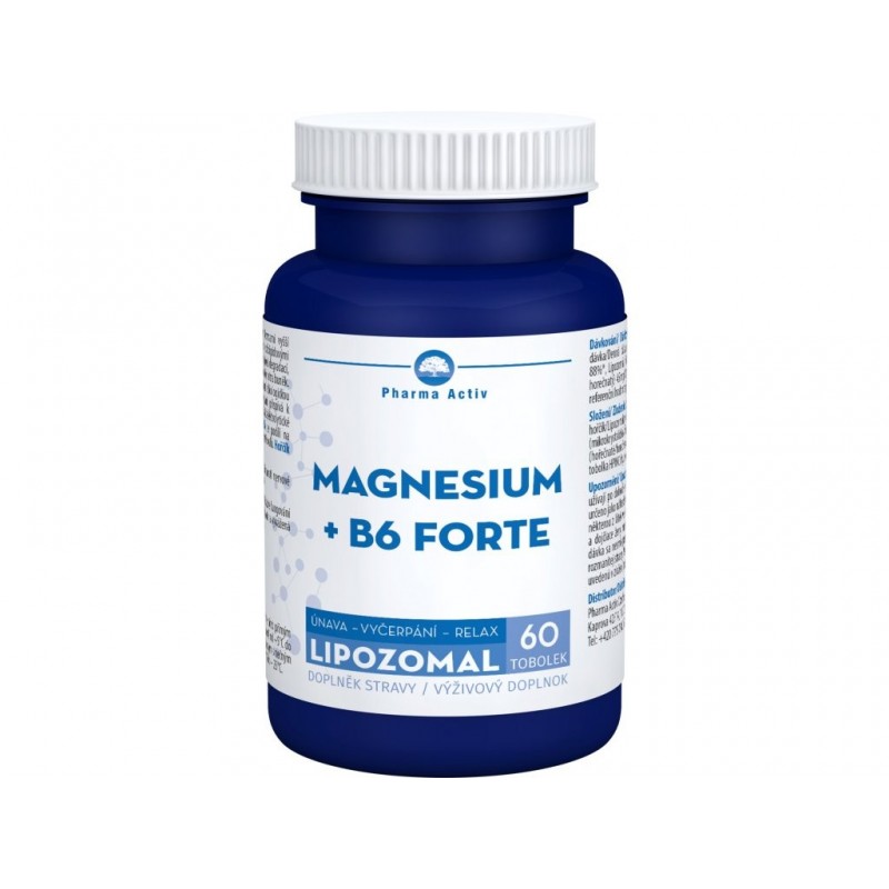 Pharma Activ LIPOZOMAL MAGNESIUM + B6 FORTE 60 tobolek