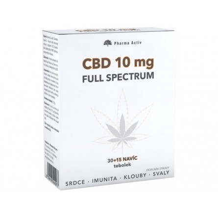 Pharma Activ CBD 10 mg Full Spectrum 30+15 tobolek