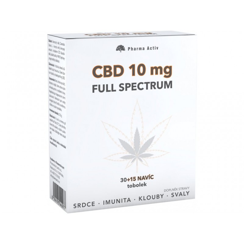 Pharma Activ CBD 10 mg Full Spectrum 30+15 tobolek