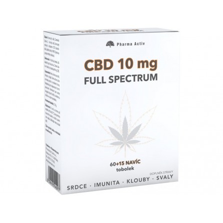 Pharma Activ CBD 10 mg Full Spectrum 60+15 tobolek