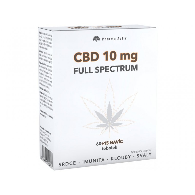 Pharma Activ CBD 10 mg Full Spectrum 60+15 tobolek