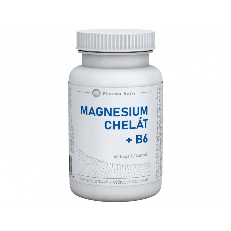 Pharma Activ Magnesium Chelát + B6 60 kapslí