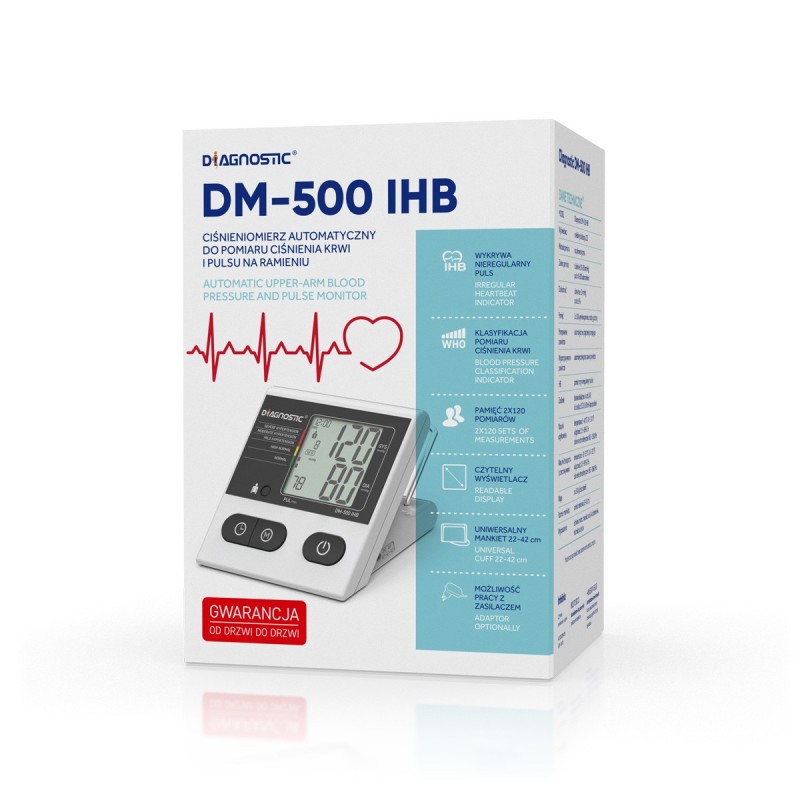 Diagnostic DM-500 IHB automatický pažní tlakoměr 1 ks