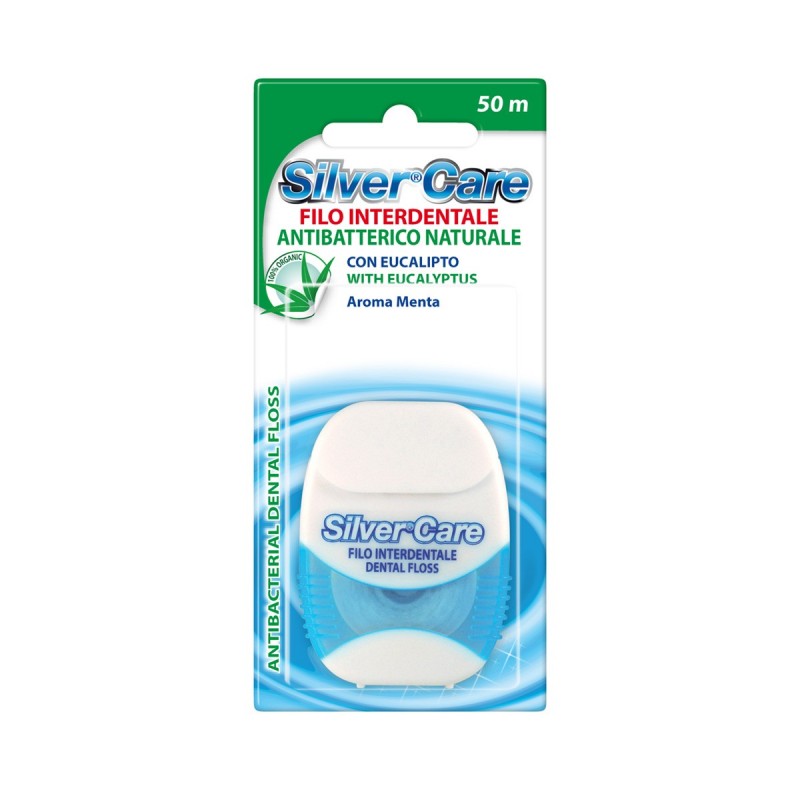 Silver Care Dentální nit antibakteriální 50 m
