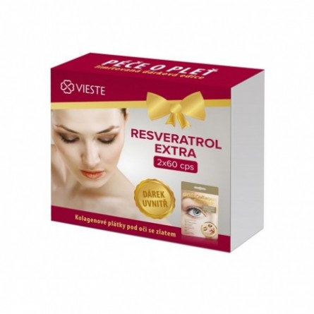 Vieste Resveratrol Extra 2x60 kapslí + dárek