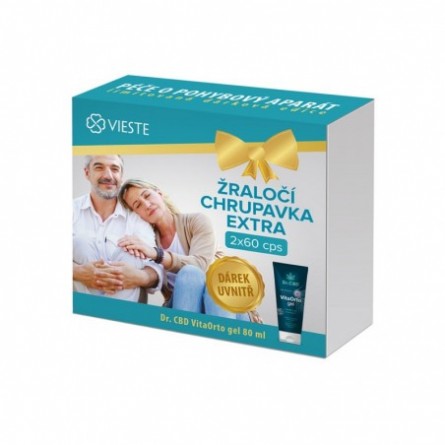 Vieste Žraločí chrupavka 2x60 kapslí + dárek