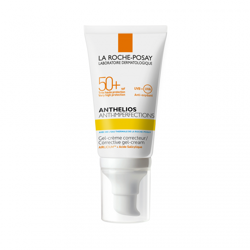 LA ROCHE-POSAY Anthelios Gel-krém na obličej pro pleť se sklonem k akné SPF 50+ 50 ml