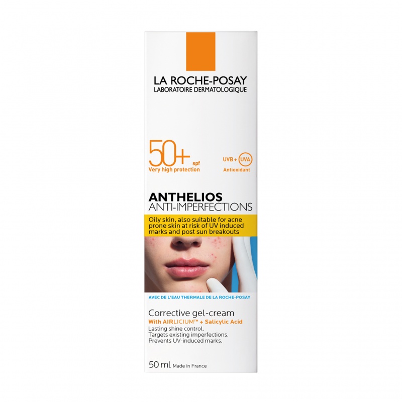 LA ROCHE-POSAY Anthelios Gel-krém na obličej pro pleť se sklonem k akné SPF 50+ 50 ml