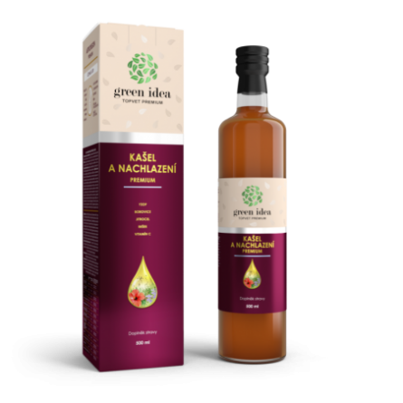 GREEN IDEA Kašel a nachlazení PREMIUM sirup 500 ml