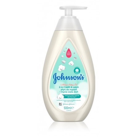 Johnson´s Cottontouch koupel a mycí gel 2v1 500ml