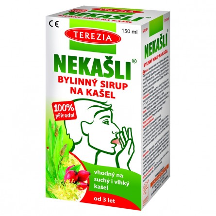 TEREZIA NEKAŠLI 100% přírodní bylinný sirup na kašel 150 ml