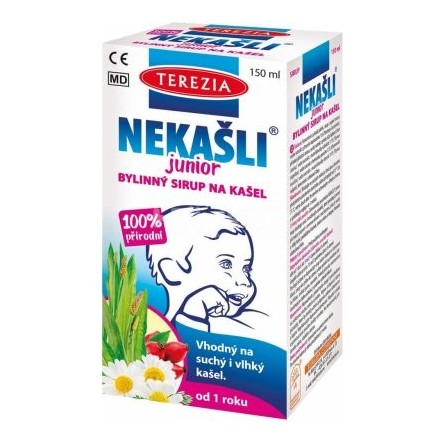 TEREZIA NEKAŠLI Junior přírodní bylinný sirup na kašel 150 ml