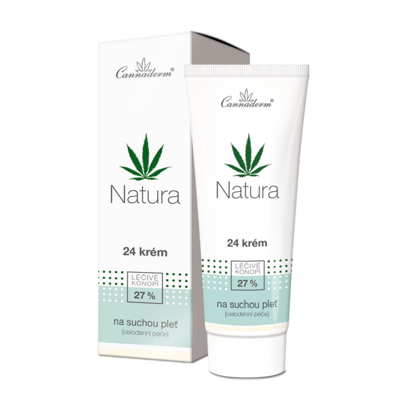 Cannaderm Natura 24 krém na suchou pleť 75 g