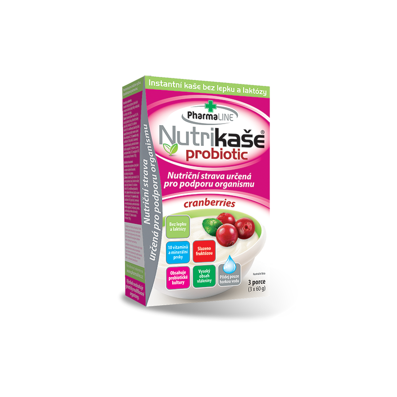 Nutrikaše probiotic cranberries 3x60 g