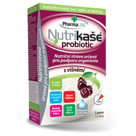 Nutrikaše probiotic s višněmi 3x60 g