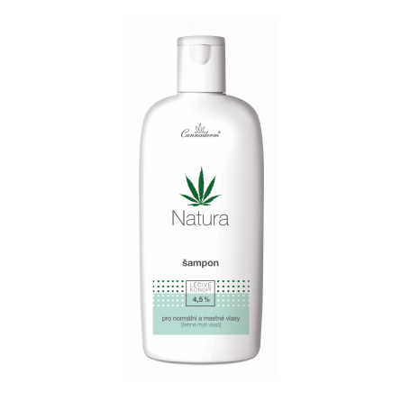 Cannaderm Natura šampon na normální a mastné vlasy 200 ml