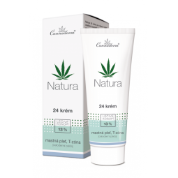 Cannaderm Natura 24 krém na mastnou pleť 75 g
