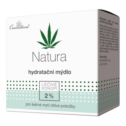 Cannaderm Natura hydratační mýdlo 100 g