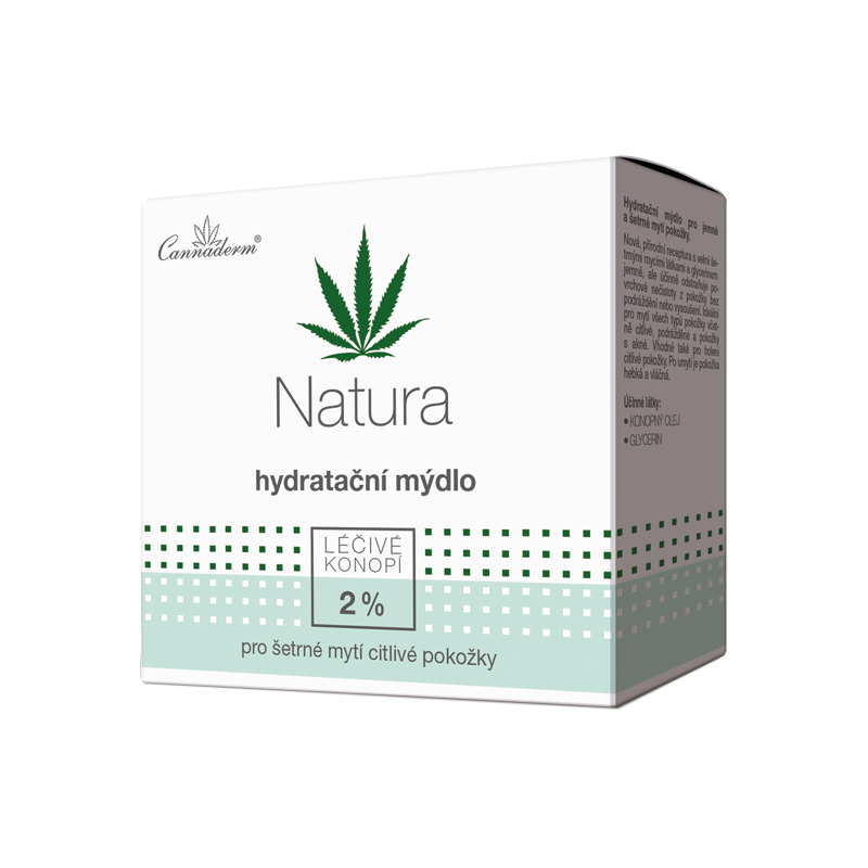 Cannaderm Natura hydratační mýdlo 100 g