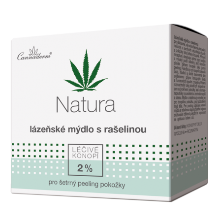 Cannaderm Natura lázeňské mýdlo s rašelinou 80 g