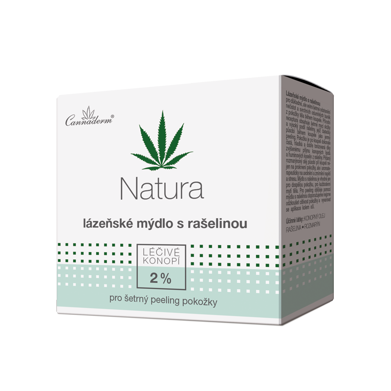 Cannaderm Natura lázeňské mýdlo s rašelinou 80 g