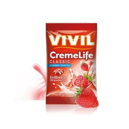 VIVIL Creme life jahoda bez cukru 60 g