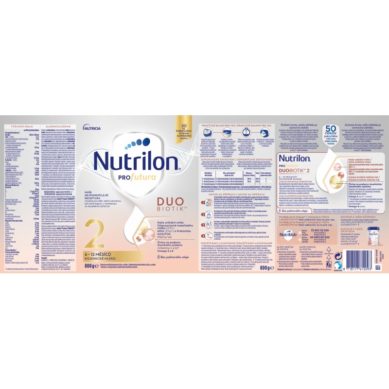 NUTRILON 2 Profutura Duobiotik 800 g
