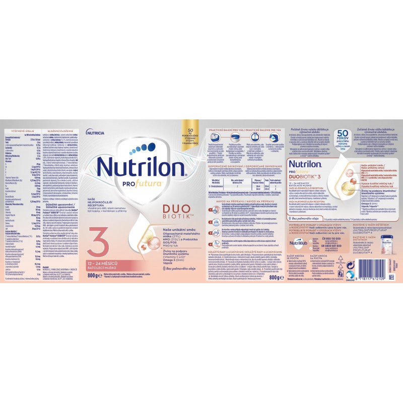 NUTRILON 3 Profutura Duobiotik 800 g