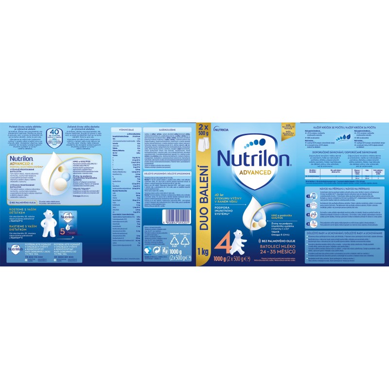 NUTRILON 4 Advanced 2x500 g duobalení