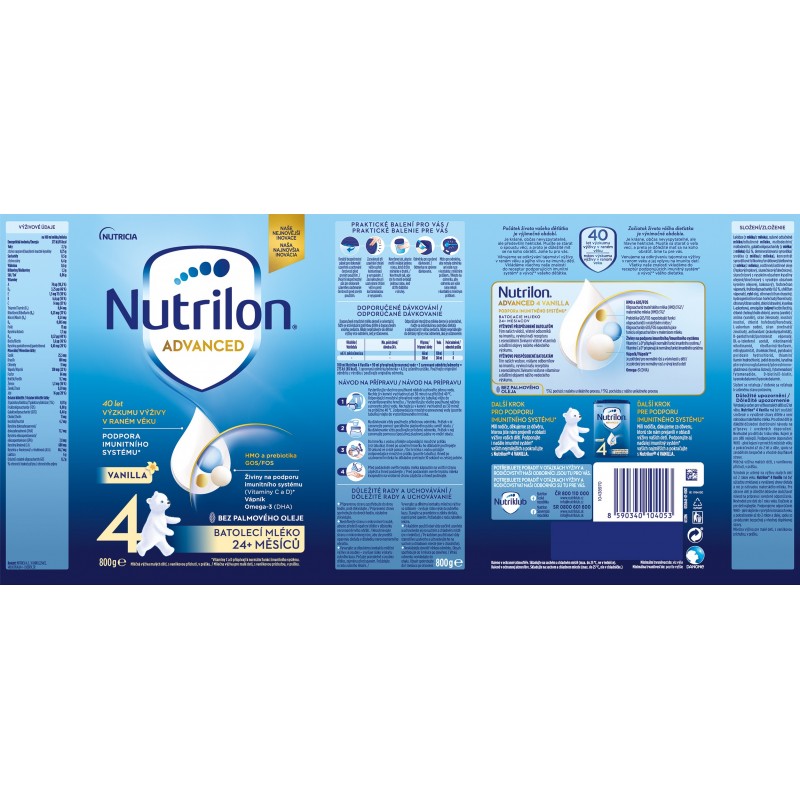 NUTRILON 4 Advanced Vanilla 800 g