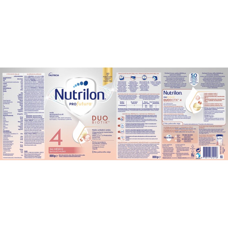 NUTRILON 4 Profutura Duobiotik 800 g