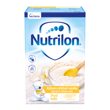 NUTRILON První kaše rýžová s příchutí vanilky 225 g