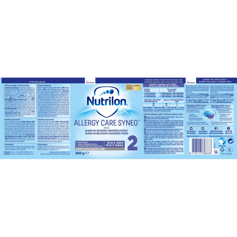 NUTRILON 2 Allergy Care Syneo 450 g