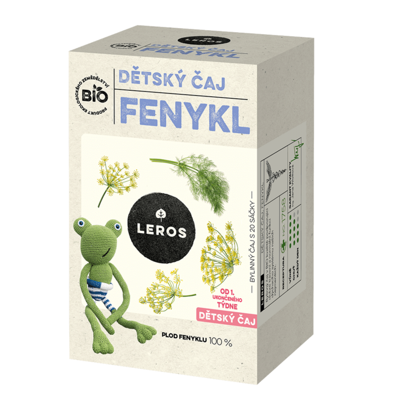 LEROS Dětský čaj Fenykl BIO 20x1.5 g