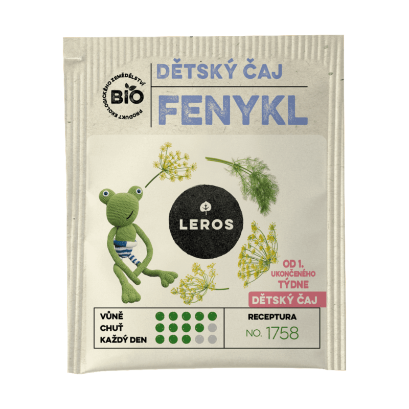 LEROS Dětský čaj Fenykl BIO 20x1.5 g