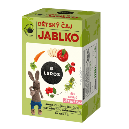 LEROS Dětský čaj Jablko 20x2 g