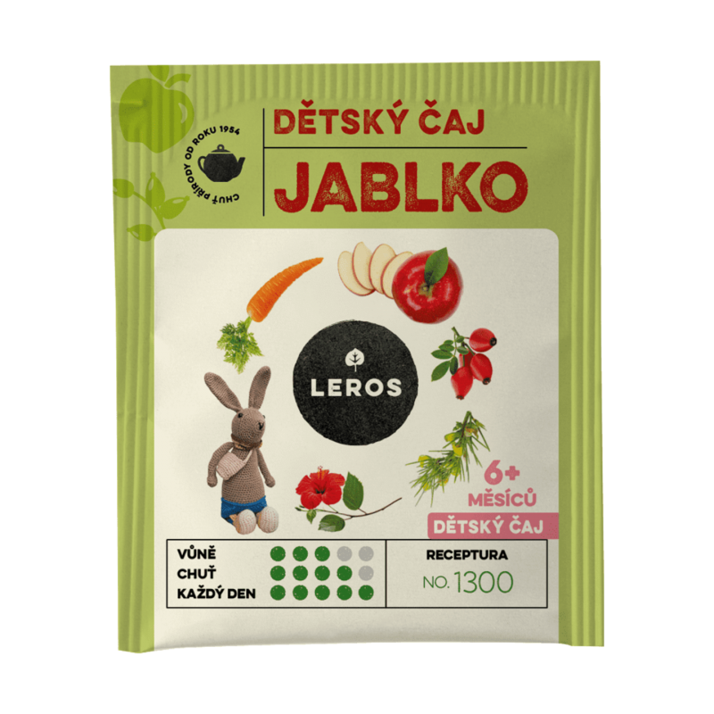 LEROS Dětský čaj Jablko 20x2 g