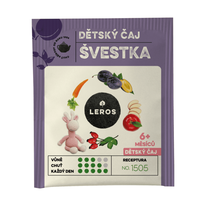 LEROS Dětský čaj Švestka 20x2 g