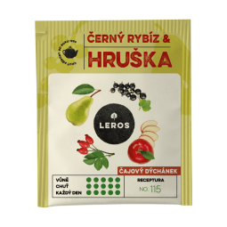 LEROS Čajový dýchánek černý rybíz & hruška 20x2.5 g