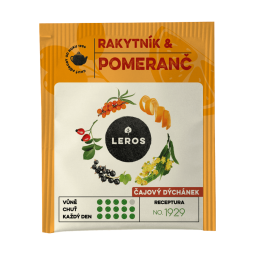 LEROS Čajový dýchánek rakytník & pomeranč 20x2 g