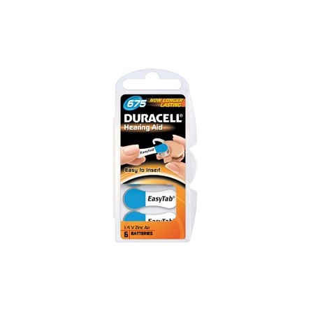 Duracell DA675 EasyTab baterie do naslouchadel 6 ks