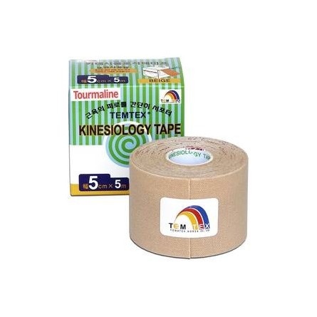 TEMTEX Kinesio tape Tourmaline 5 cm x 5 m tejpovací páska béžová