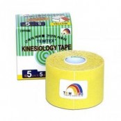 TEMTEX Kinesio tape 5 cm x 5 m tejpovací páska žlutá