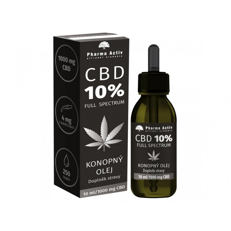 Pharma Activ Konopný olej CBD 10% 1000 mg 10 ml