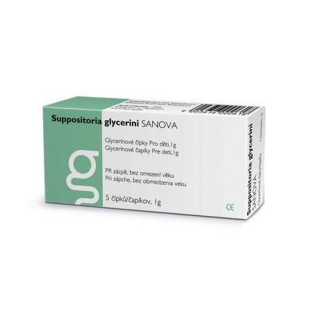 SANOVA Glycerínové čípky pro děti 5x1 g