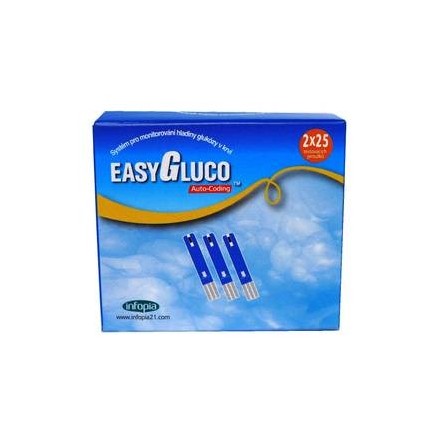EASYGLUCO Testovací proužky pro glukometr EasyGluco 50 ks