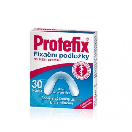 PROTEFIX Fixační podložky na zubní protézu dolní 30 ks